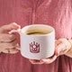 Handmade Stoneware Crown Mug