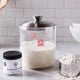 Fresh Sourdough Starter and Glass Sourdough Crock Set